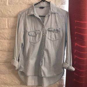 Washed Denim button up